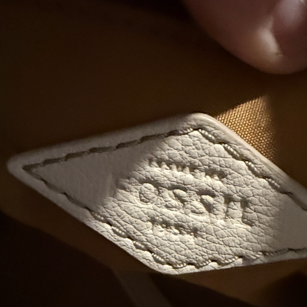 Fossil Tan Monogram Satchel - Picture 7 of 14
